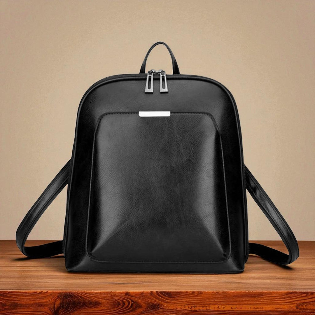 Zaino elegante con doppia cerniera – design classico
