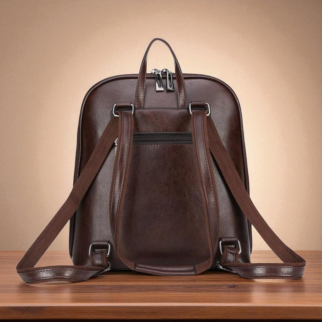 Zaino elegante con doppia cerniera – design classico