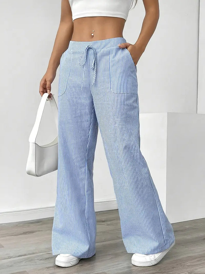 Elise™ Pantaloni a Righe Casual
