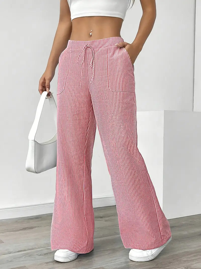 Elise™ Pantaloni a Righe Casual