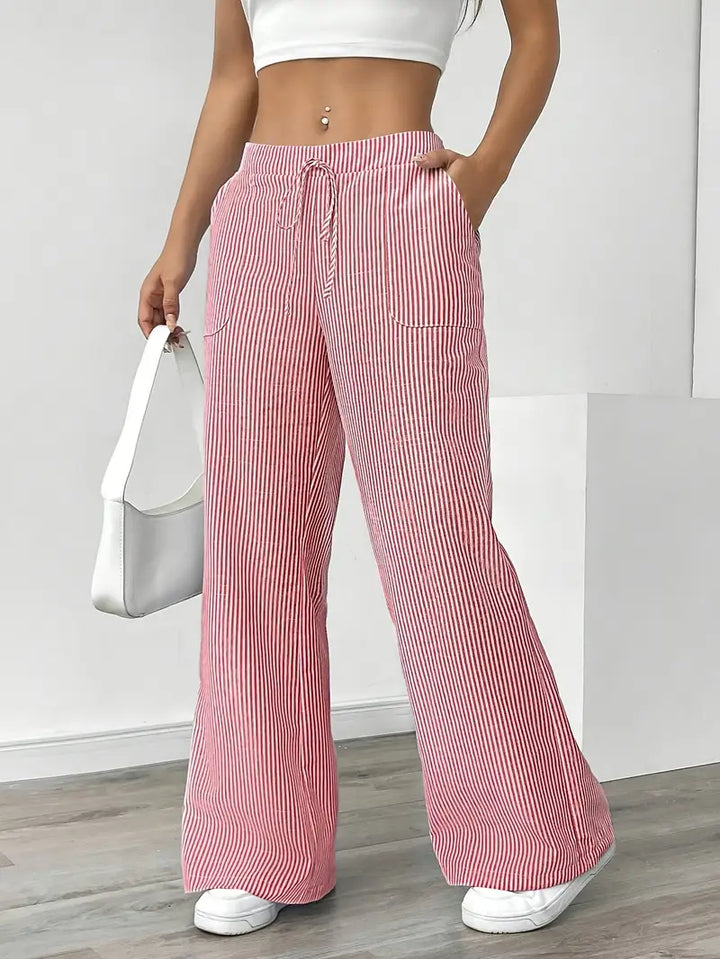Elise™ Pantaloni a Righe Casual