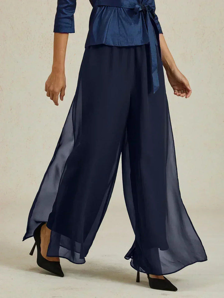 Fluressa | Pantaloni Flowy con Orlo Spaccato