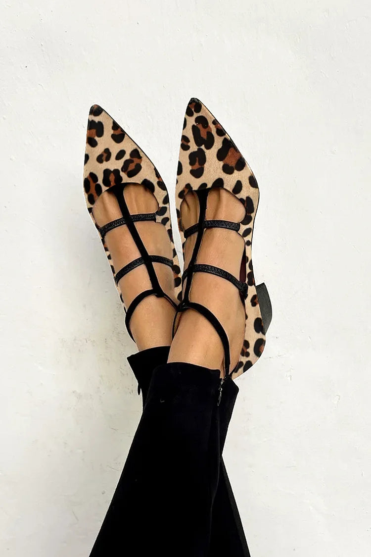 Arden™ | Sandali con Cinghie in Stile Leopardo