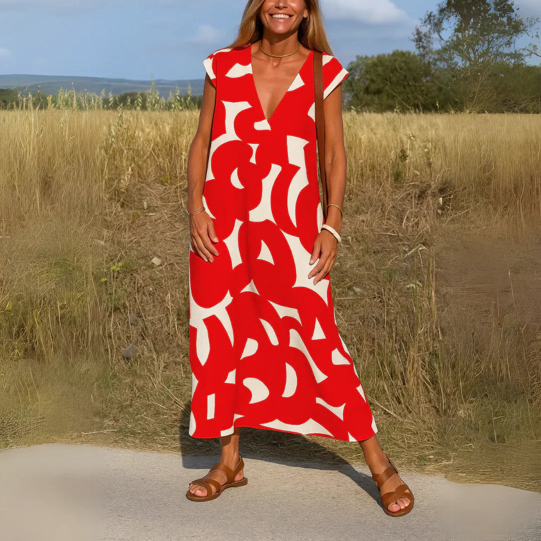Tatiana™ | Abito Maxi con Dettagli Intagliati