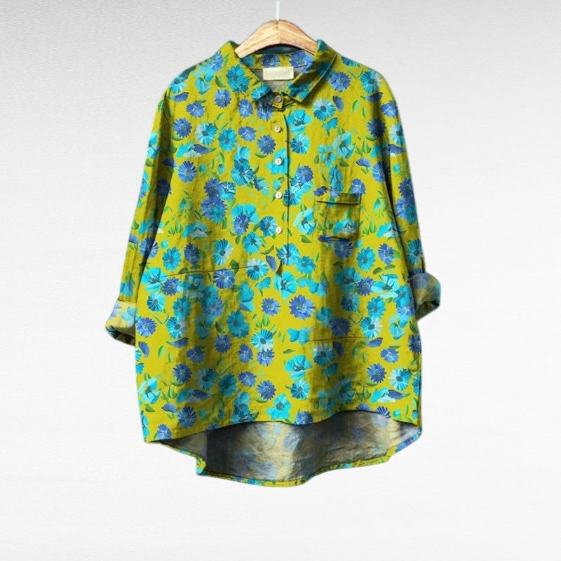 Axelle | Elegante Blusa Estiva in Lino