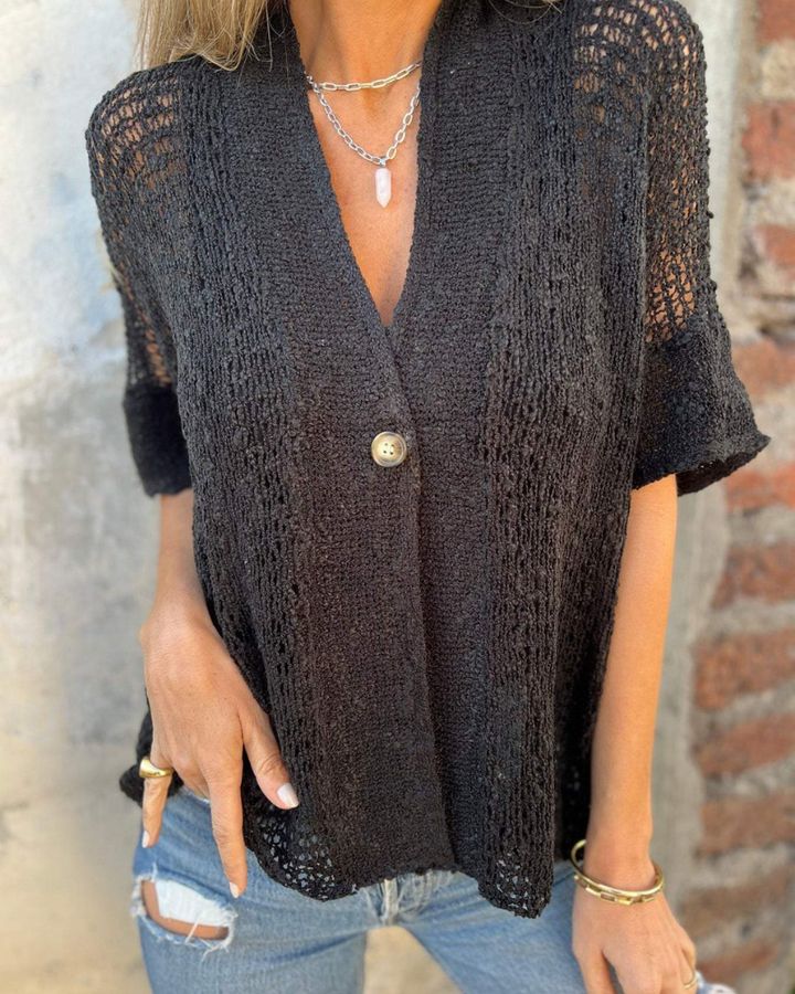 LINDSY - TOP ELEGANTE TESTURIZZATO
