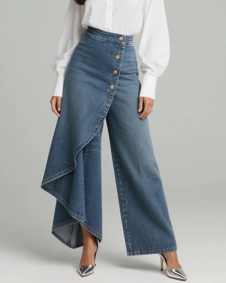 Audrey | Pantaloni jeans a portafoglio