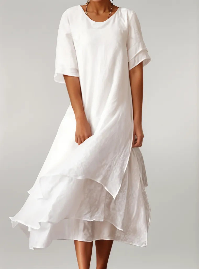 Nellie | Elegante Abito Lungo in Cotone