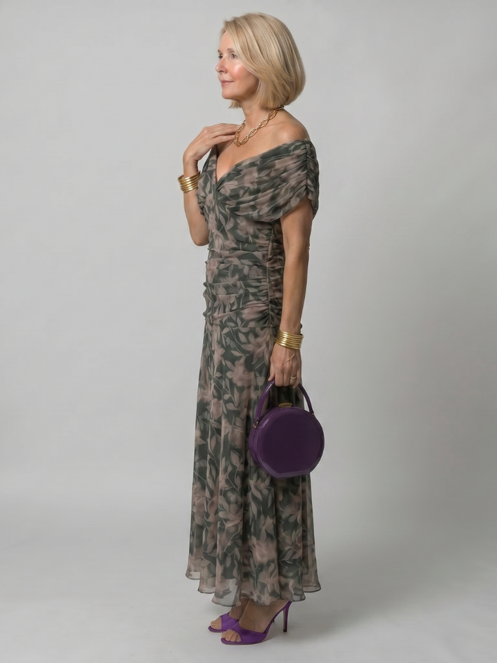Calen | Abito Midi Off Shoulder