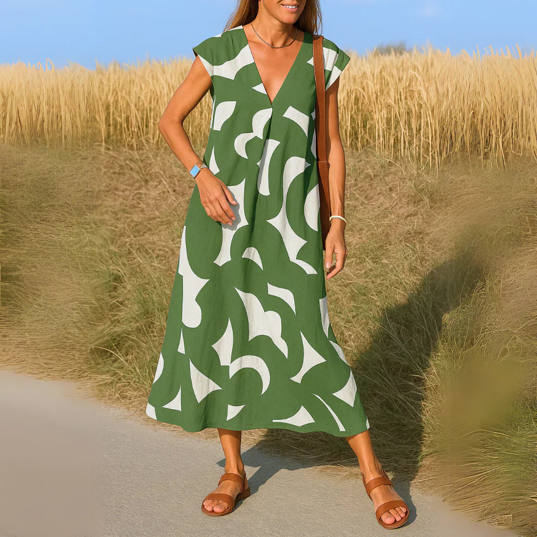 Tatiana™ | Abito Maxi con Dettagli Intagliati