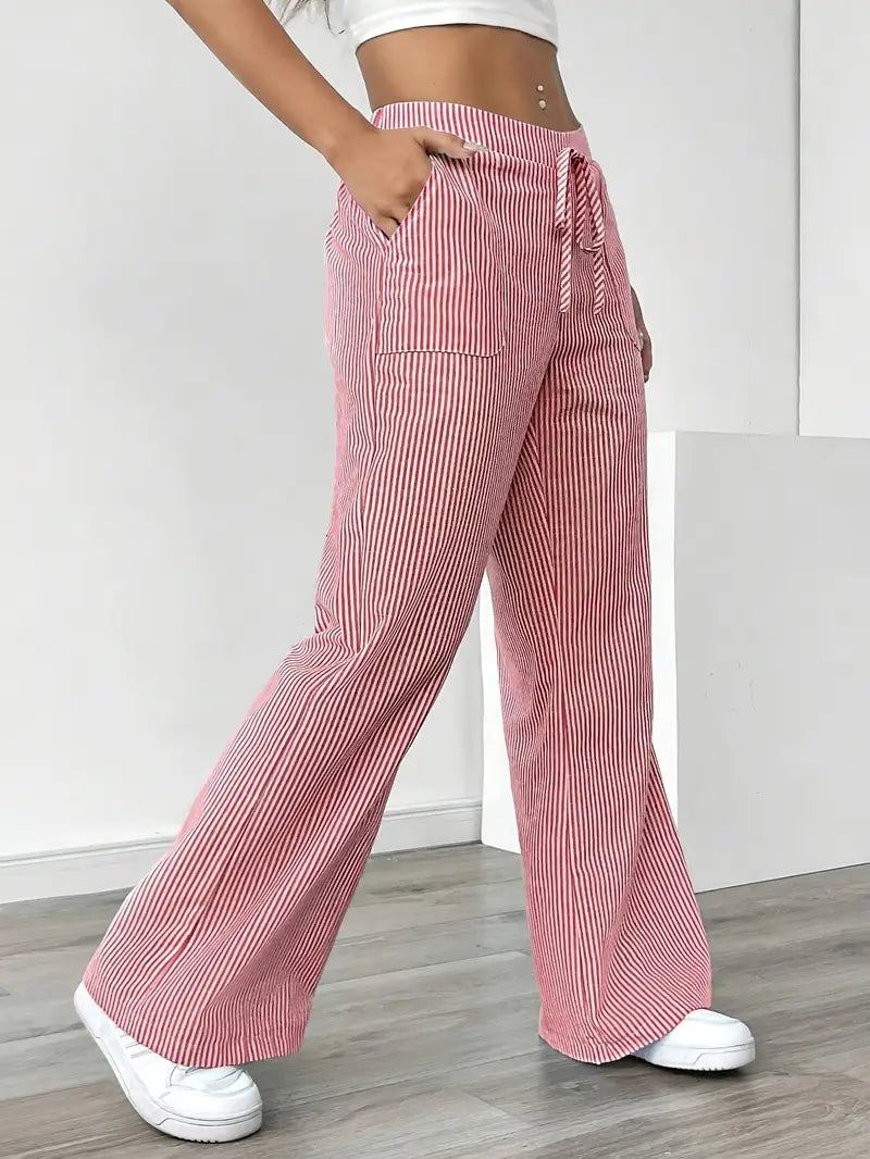 Elise™ Pantaloni a Righe Casual