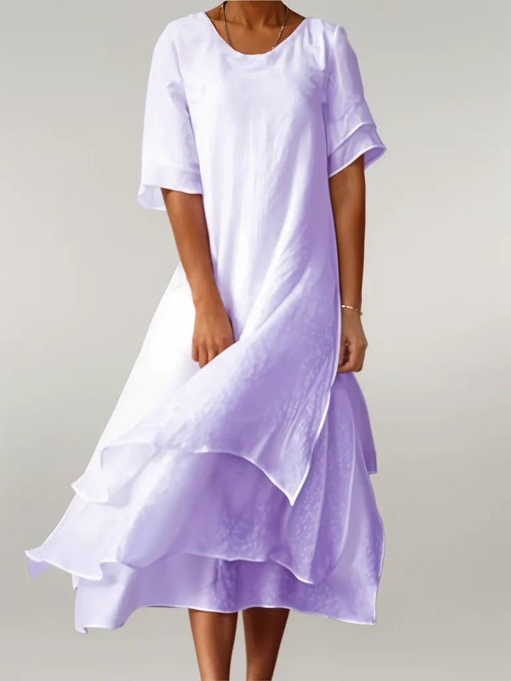 Nellie | Elegante Abito Lungo in Cotone