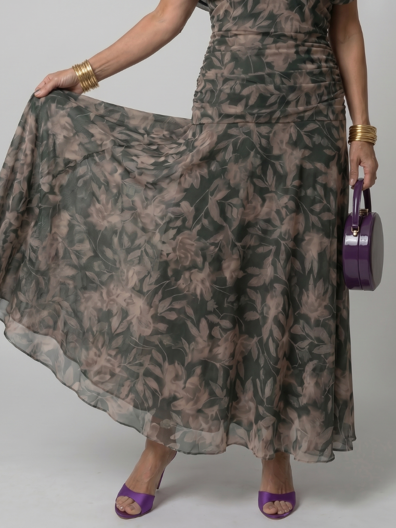 Ellis & Johnson™  | Abito Midi Off Shoulder