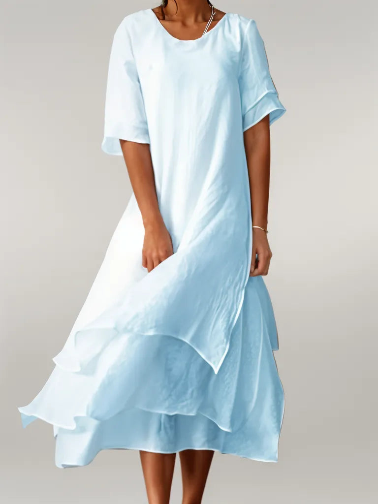 Nellie | Elegante Abito Lungo in Cotone