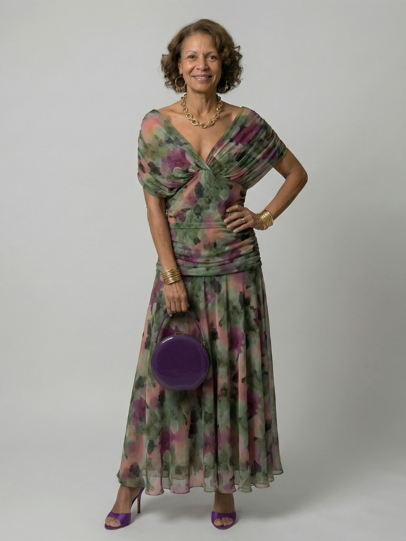 Calen | Abiti midi fluido con spalle scoperte