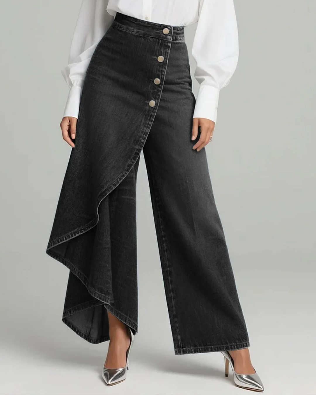Audrey | Pantaloni jeans a portafoglio