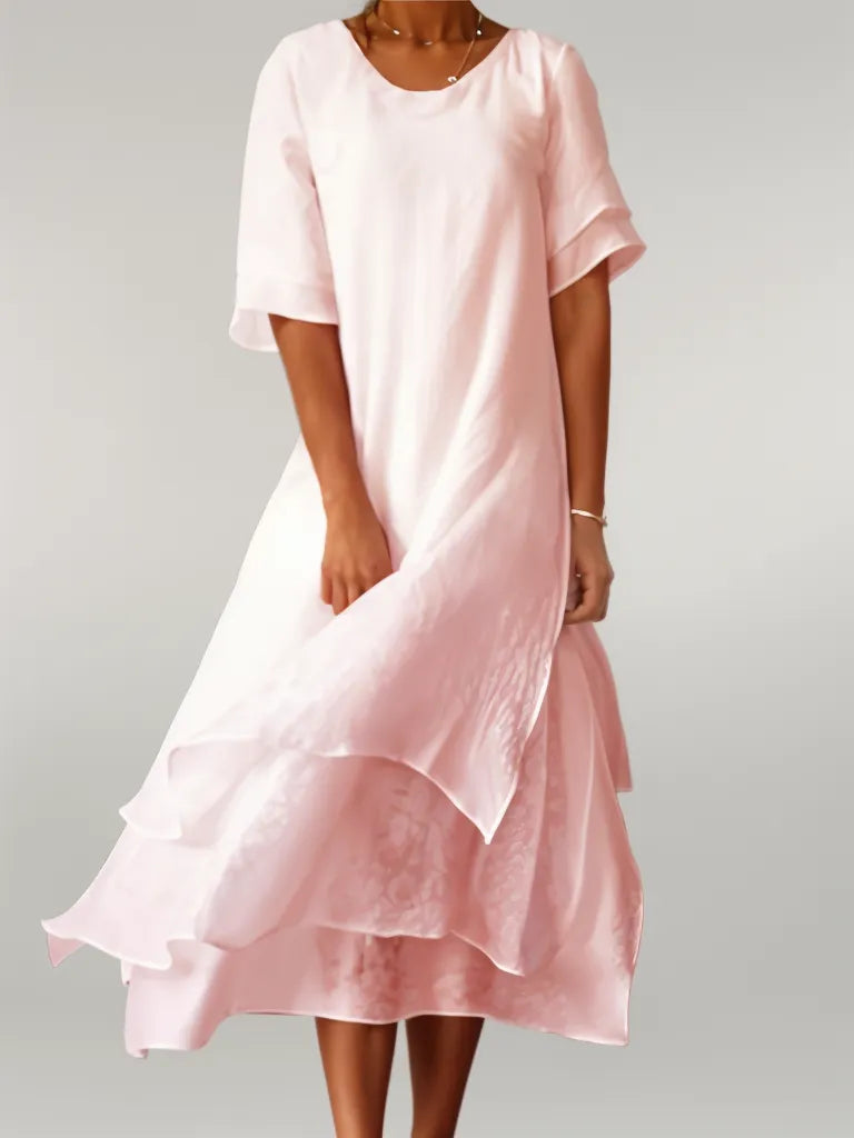 Nellie | Elegante Abito Lungo in Cotone