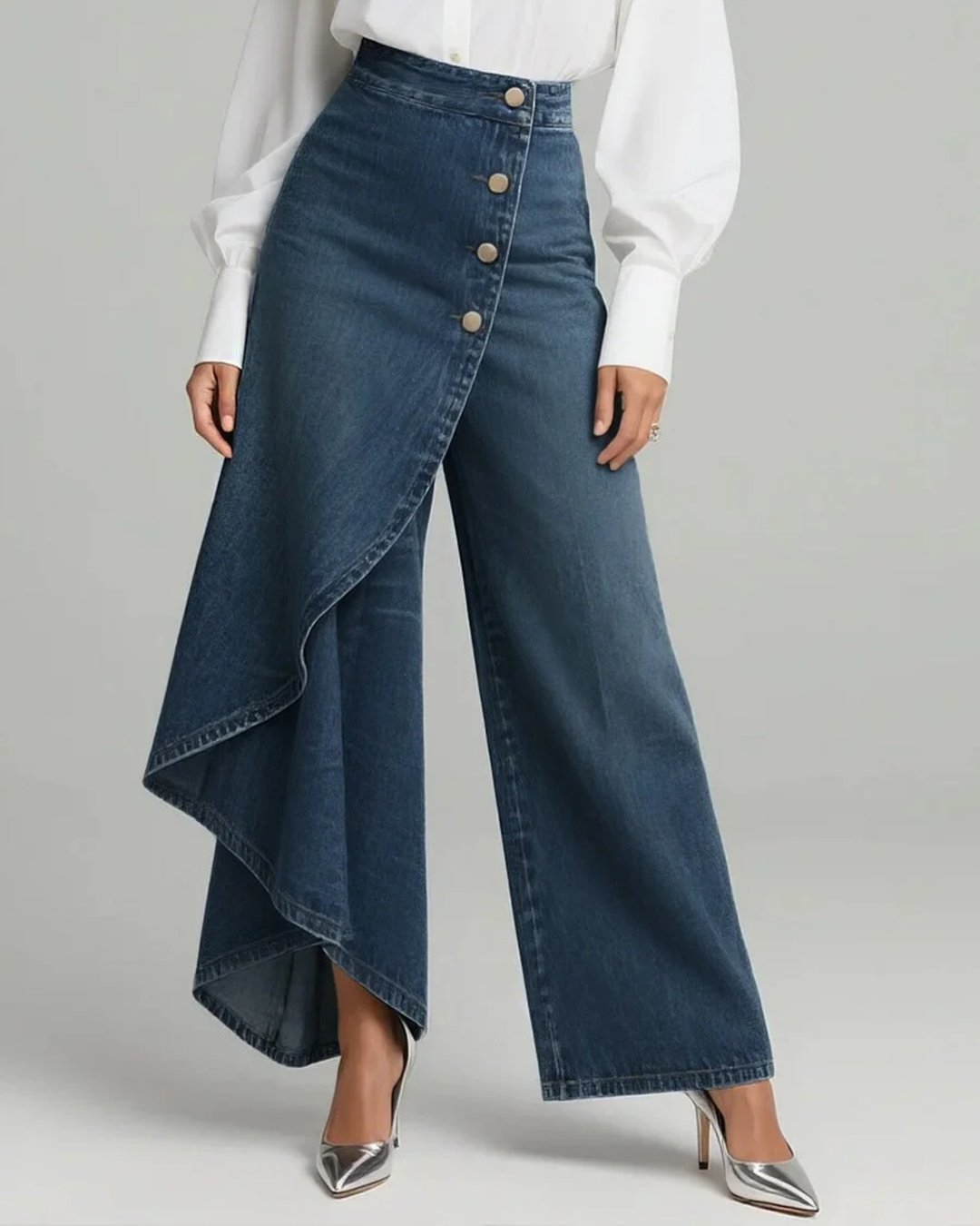 Audrey | Pantaloni jeans a portafoglio