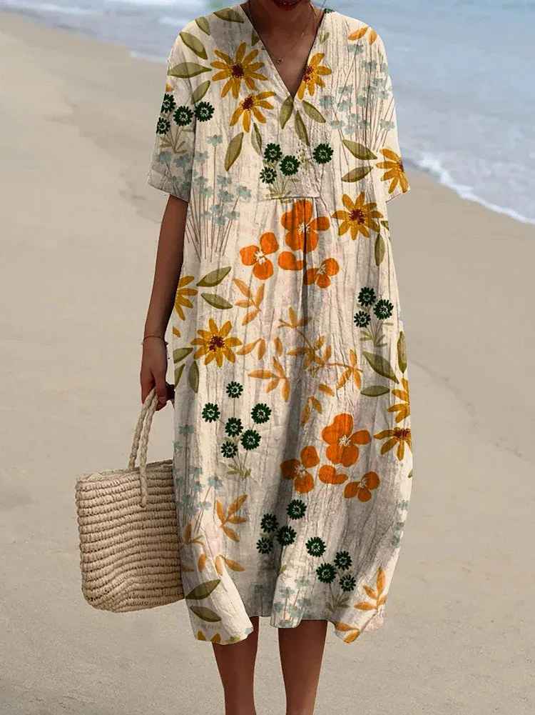 Margaret™ – Abito Floreale Vintage