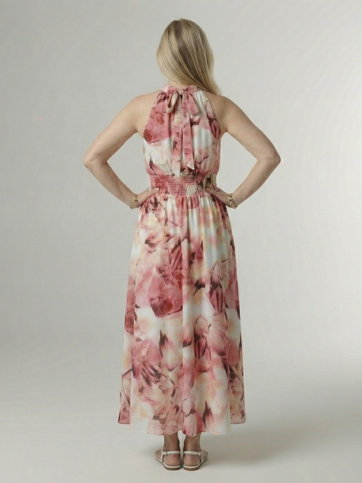 Sylin | Abito Midi con Collo All'Americana