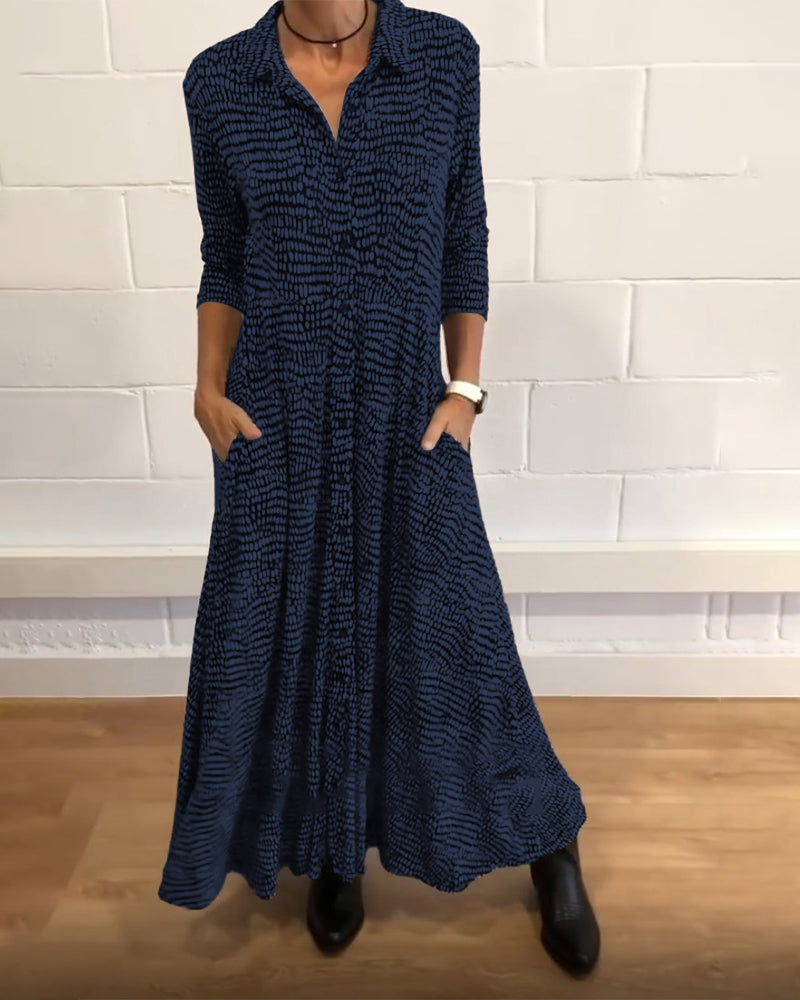 Lyvéa | Abito Midi Elegante con Tasche