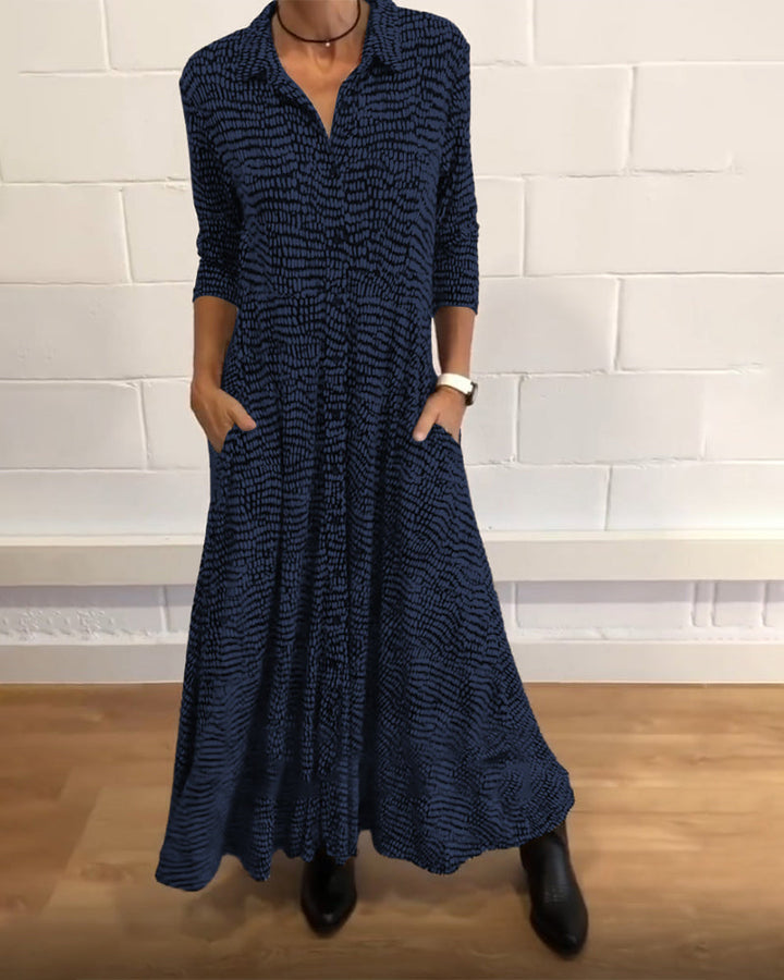 Lyvéa | Abito Midi Elegante con Tasche