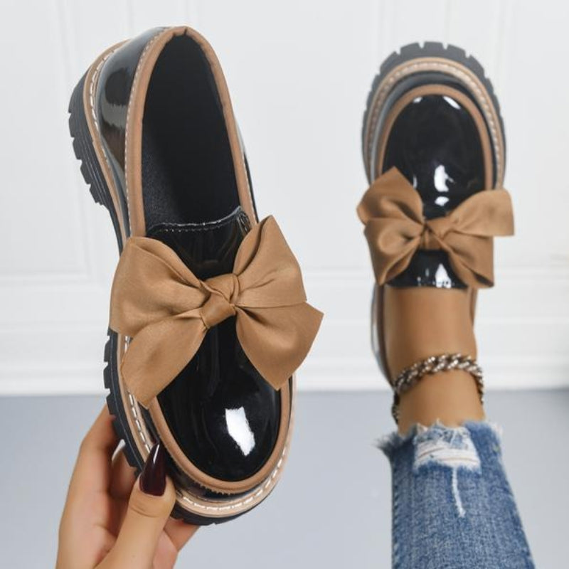 Lucent Bow-Detail Moccasins