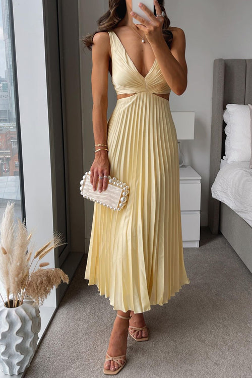 Abito Elegante Bellezza | Vestito Plissettato per Occasioni Speciali
