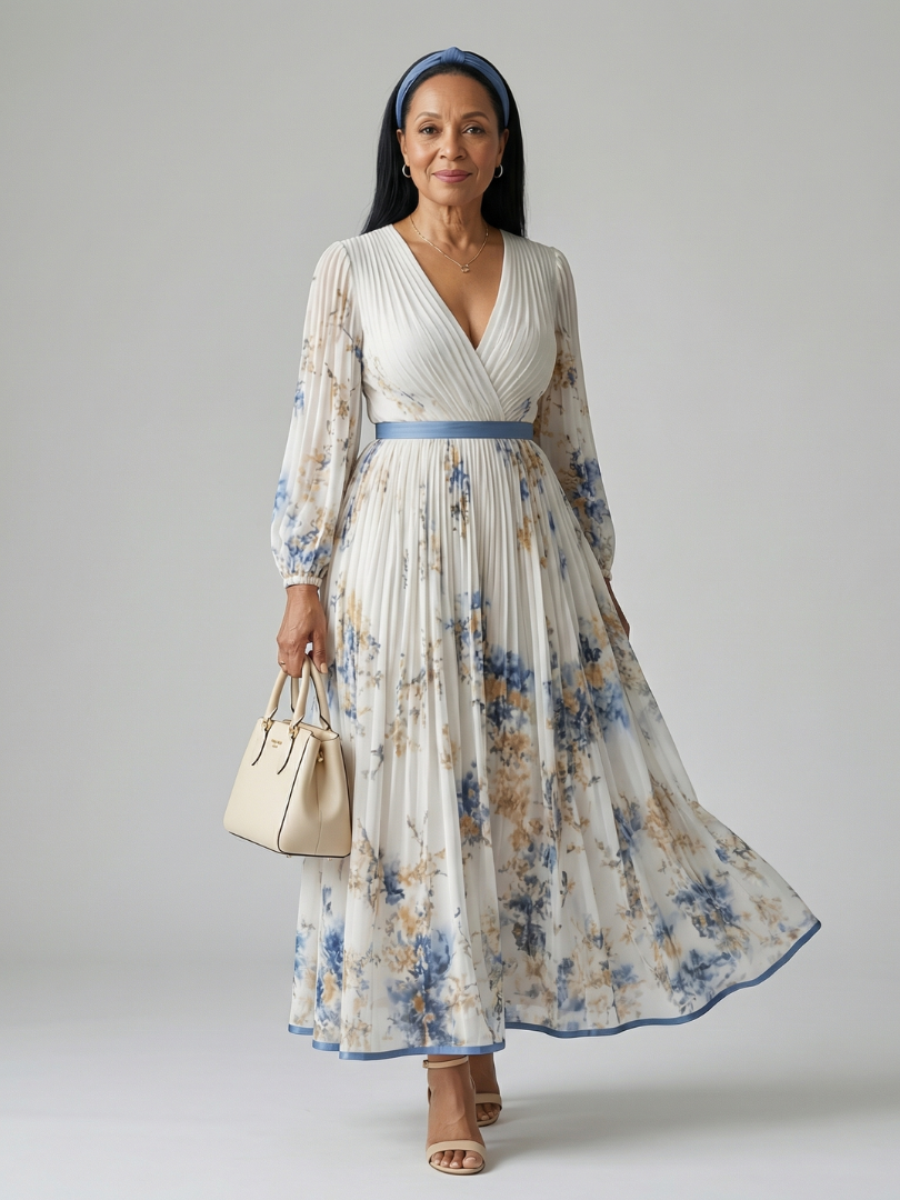 Rielle | Vestito Midi a Pieghe