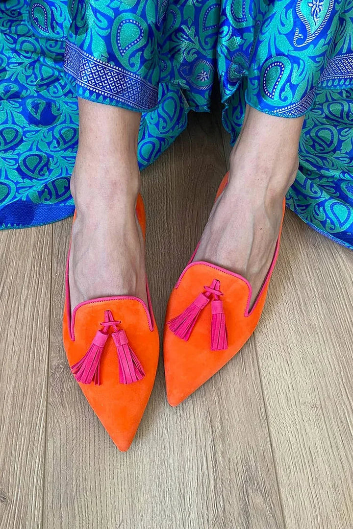 Portia - Mocassini Boho con Frange