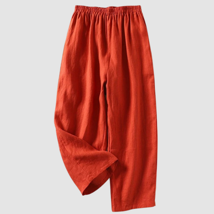 Pantaloni in Lino Sienna™