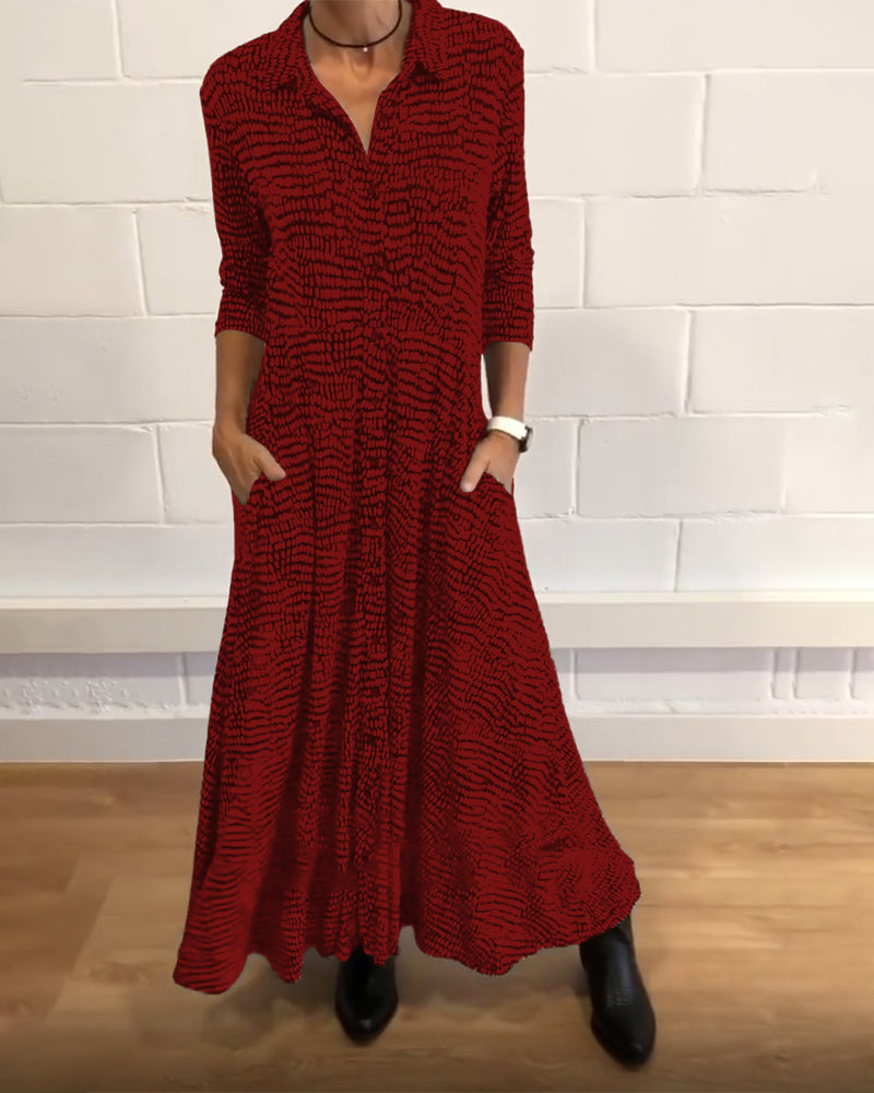 Lyvéa | Abito Midi Elegante con Tasche