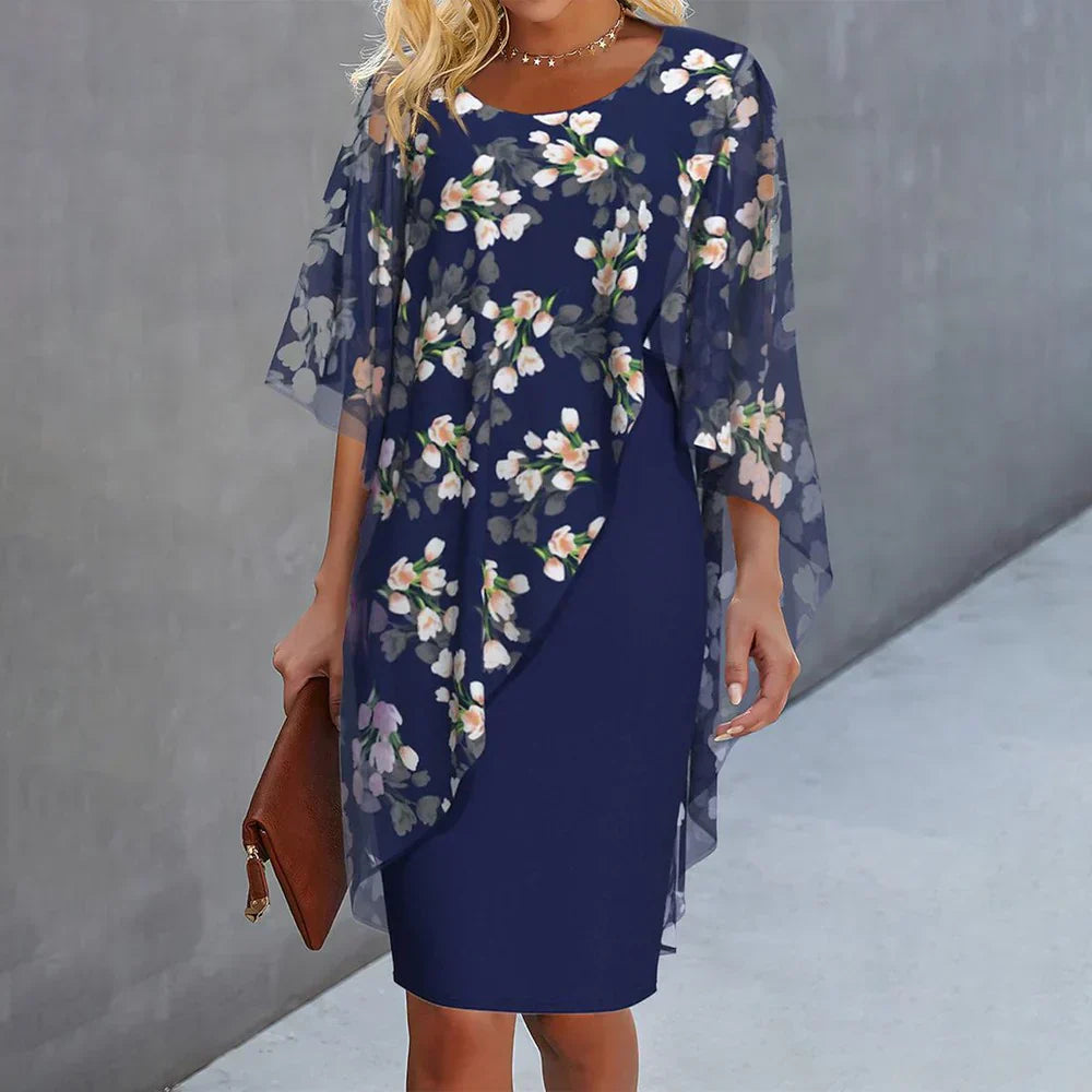 Eilidh | Vestito con Cappotto Floreale