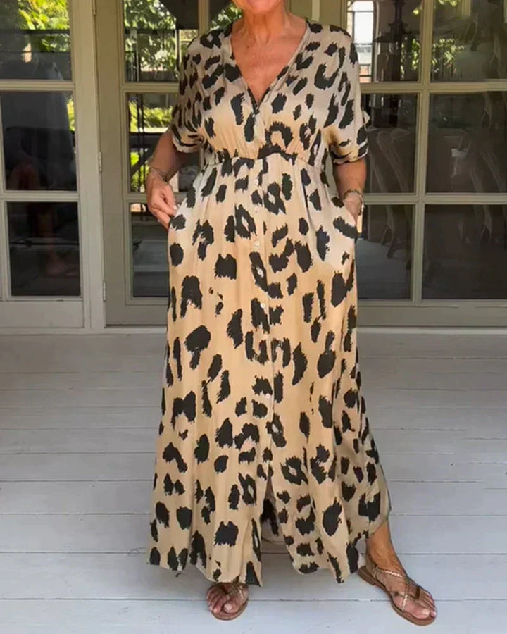 Anne | Vestito con Stampa Leopardo