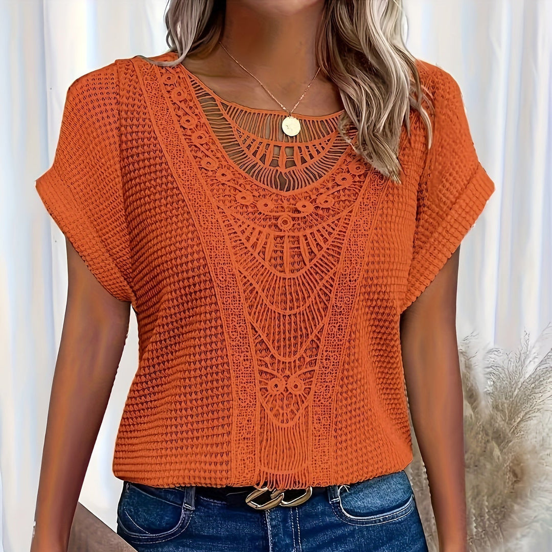 Viola | Top Tricot Dettagliato