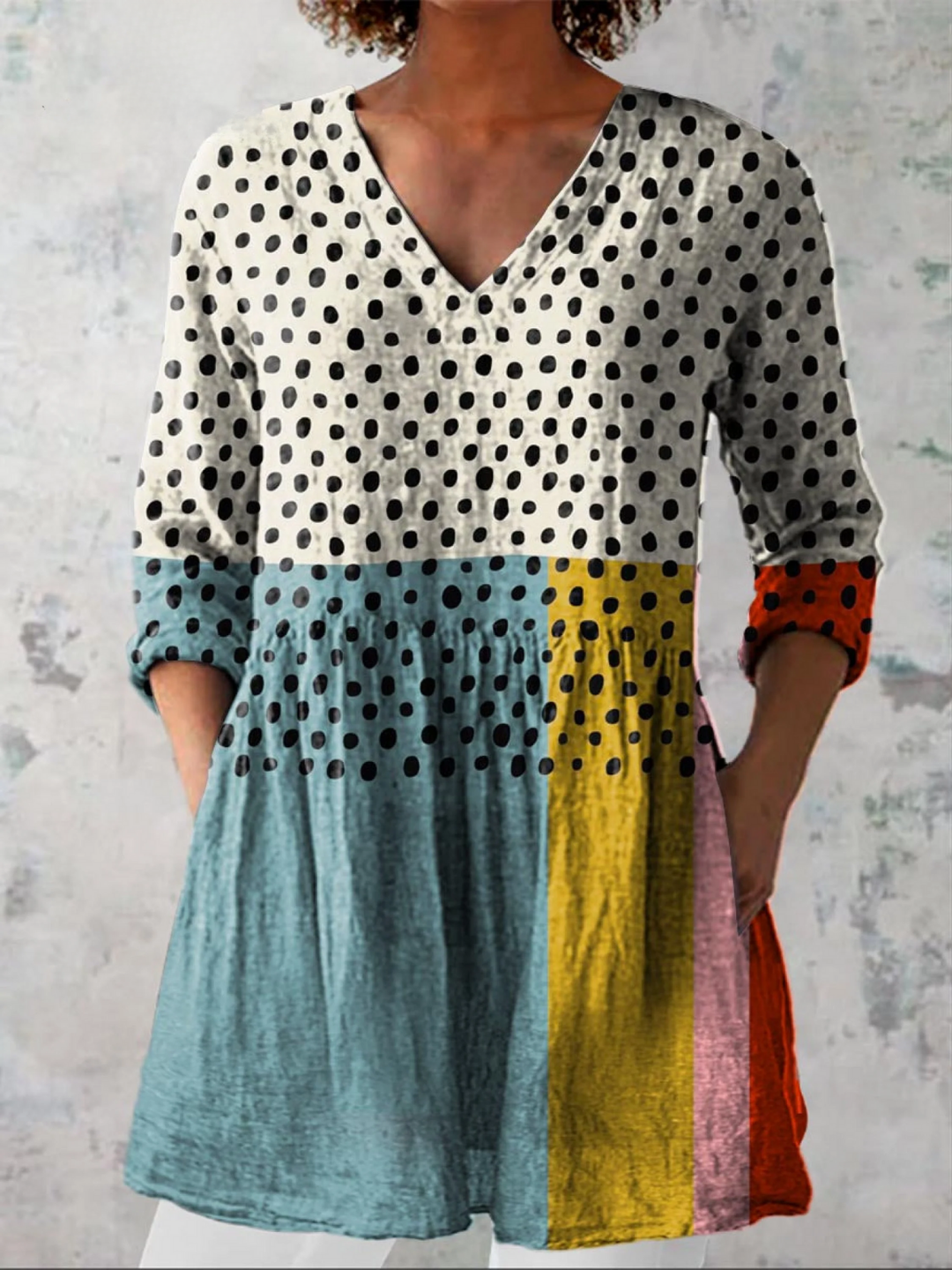 Valerie | Blusa Lunga con Scollatura a V
