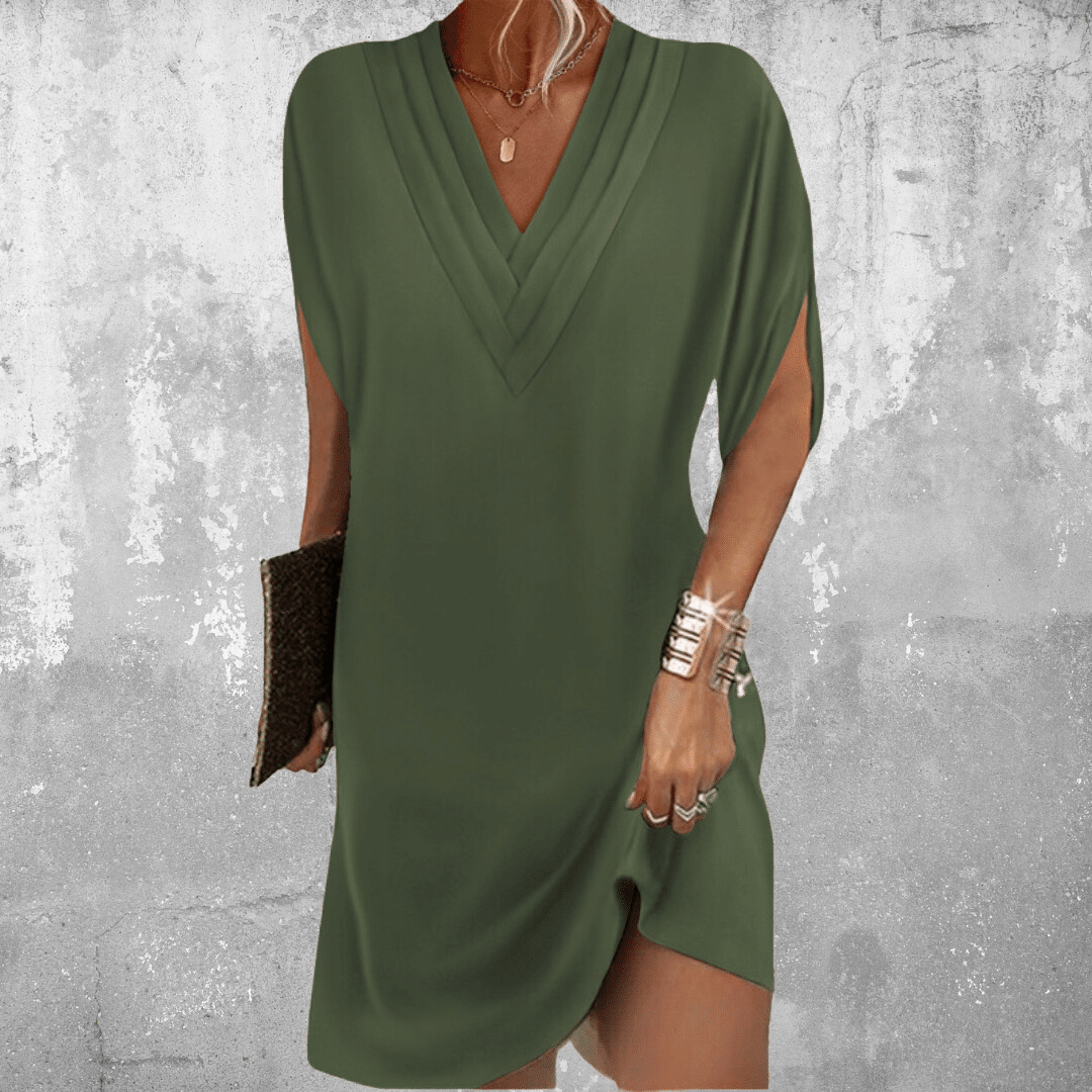 AMELIA™ - Abito Elegante con Design Sottile per Coprire la Pancia