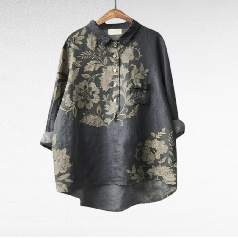 Celeste | Elegante Blusa Estiva in Lino