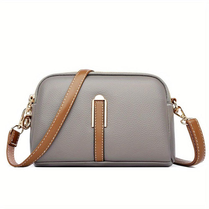 Borsa a spalla colorata Míla con texture 'lychee'