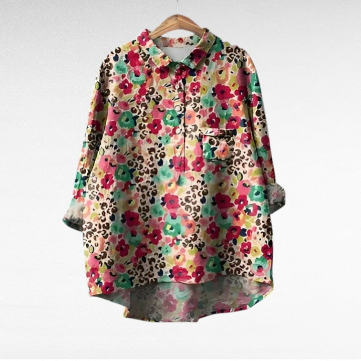 Noémie | Elegante Blusa Estiva in Lino
