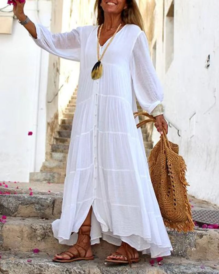 LONERA - ABITO IN LINO BOHO