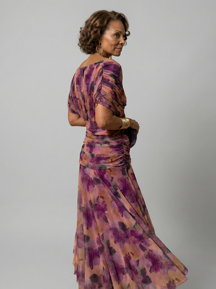 Calen | Abiti midi fluido con spalle scoperte
