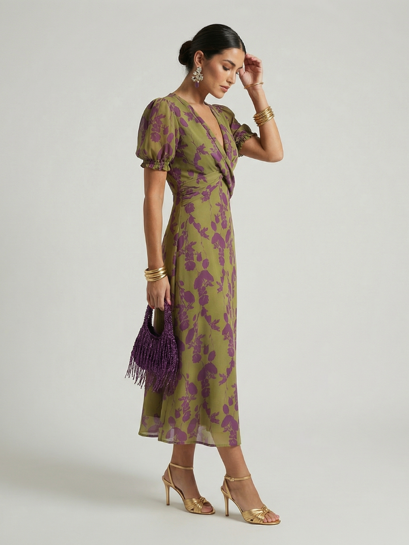 Ellis & Johnson™  | Abito Midi Floreale Relaxed