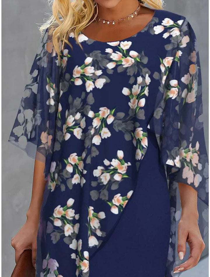 Eilidh | Vestito con Cappotto Floreale