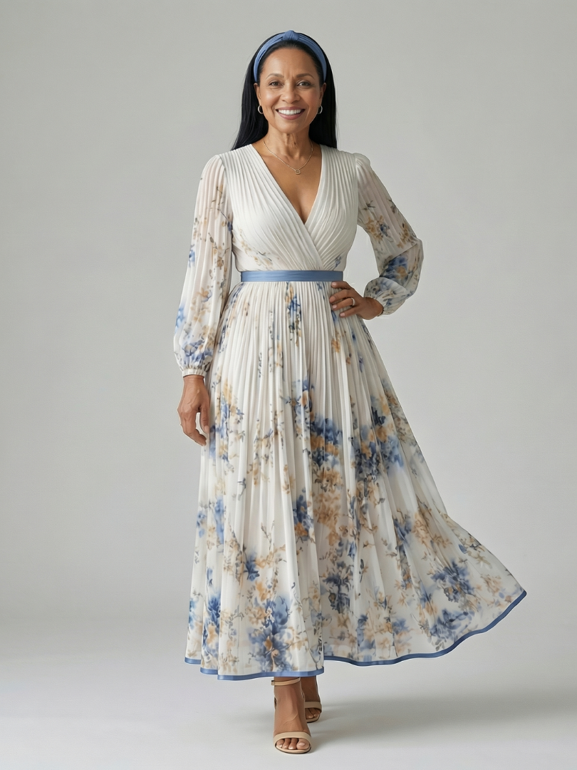 Rielle | Vestito Midi a Pieghe