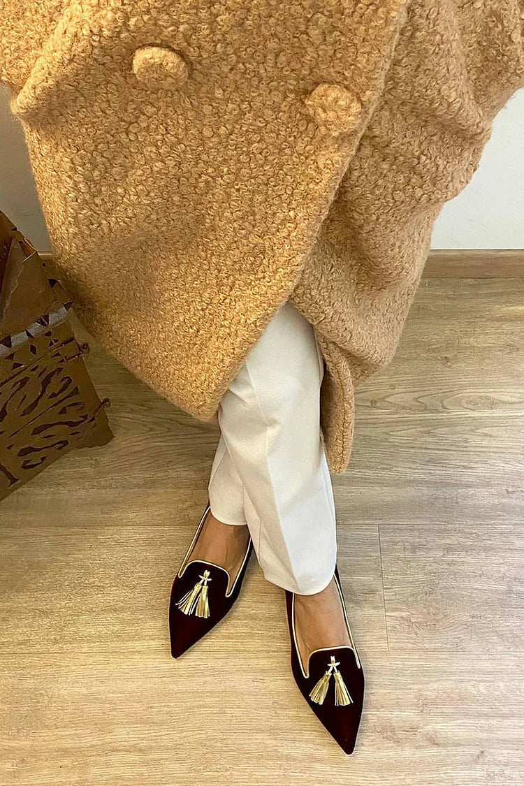 Portia - Mocassini Boho con Frange