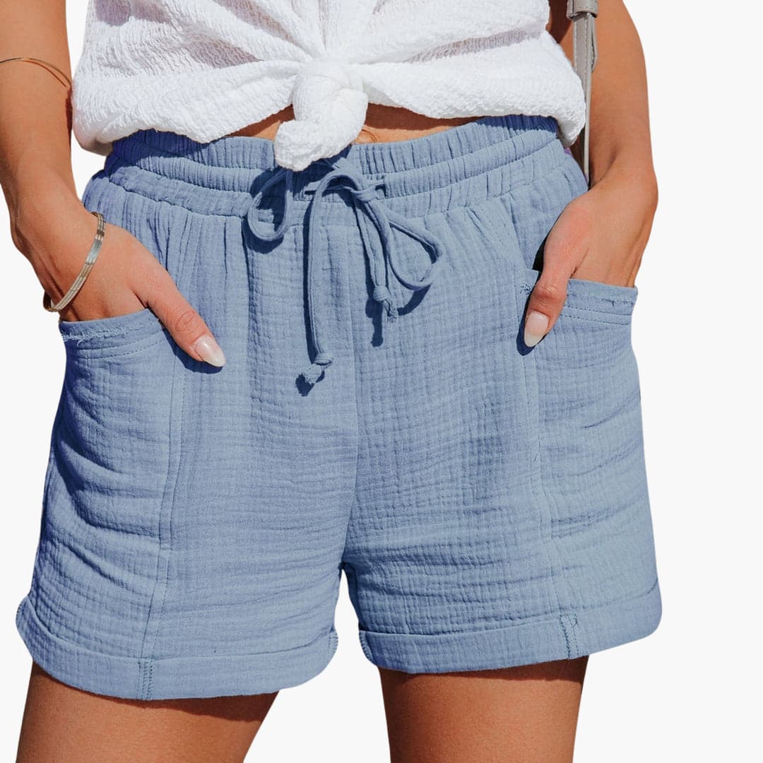 Emma | Eleganti Pantaloni Corti Casual con Coulisse