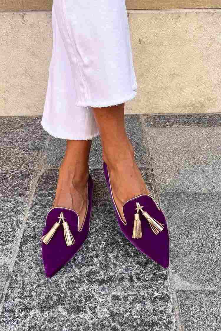 Portia - Mocassini Boho con Frange