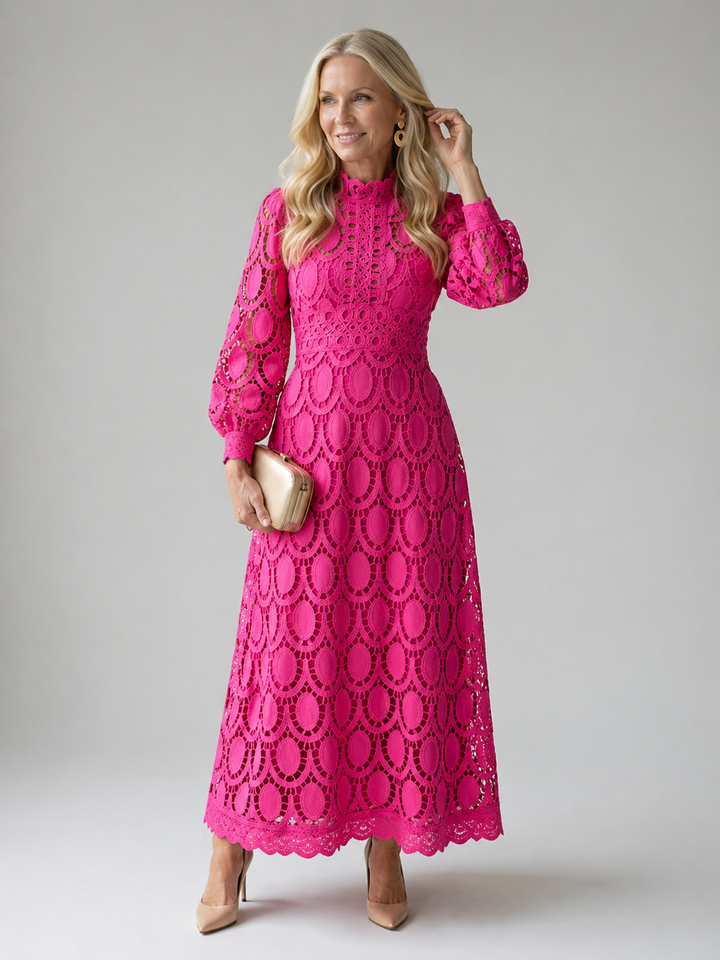 Ellis & Johnson™ | Abito Midi in Pizzo