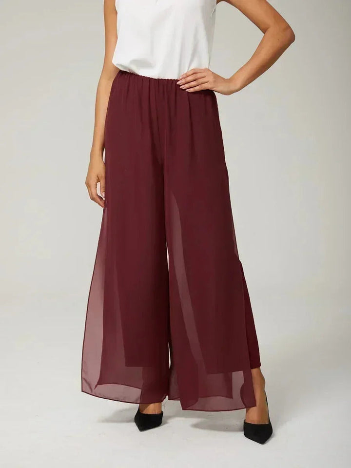 Fluressa | Pantaloni Flowy con Orlo Spaccato